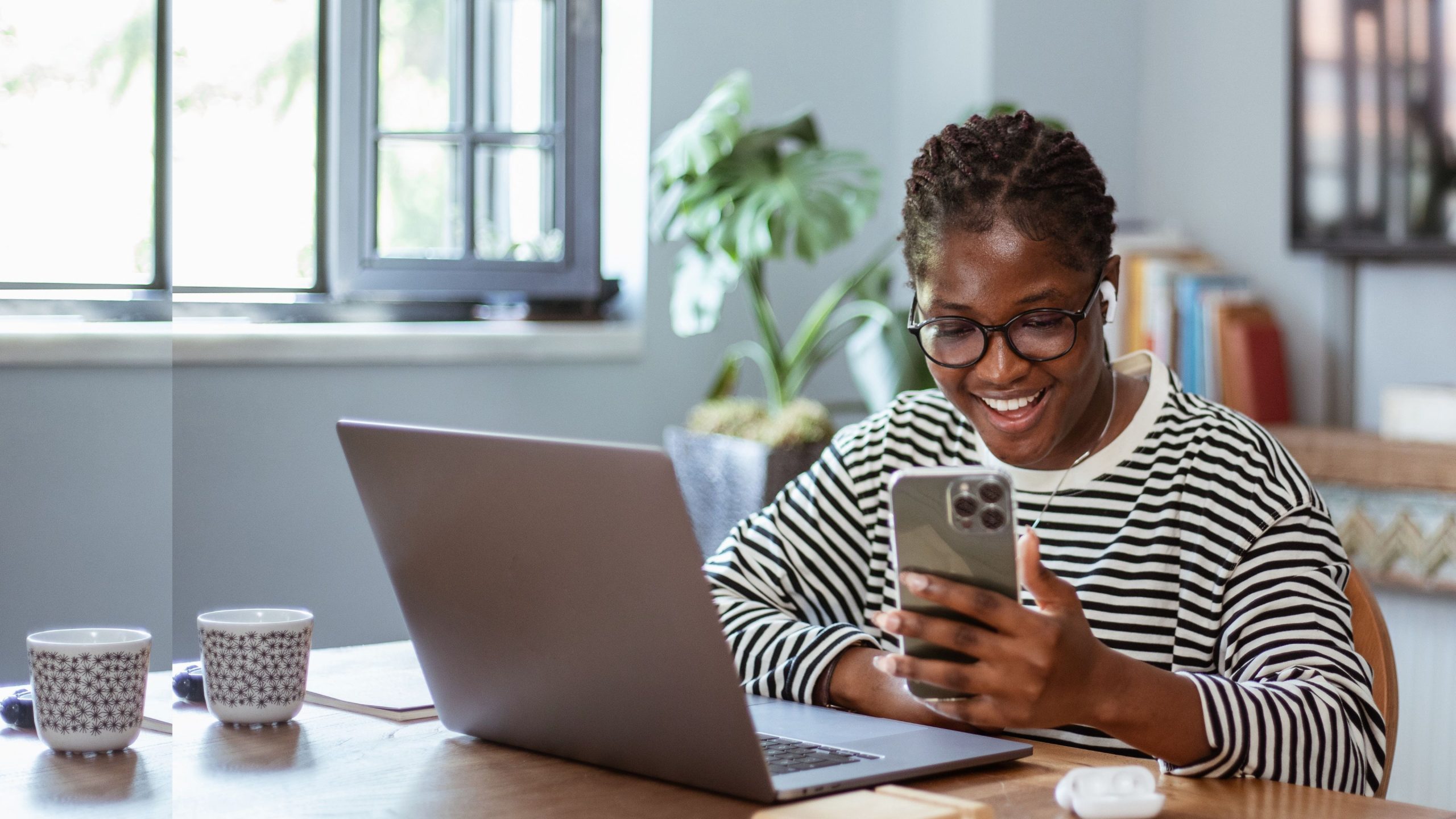 Orange and White Geometric Food Vlogger YouTube Channel Art (5)